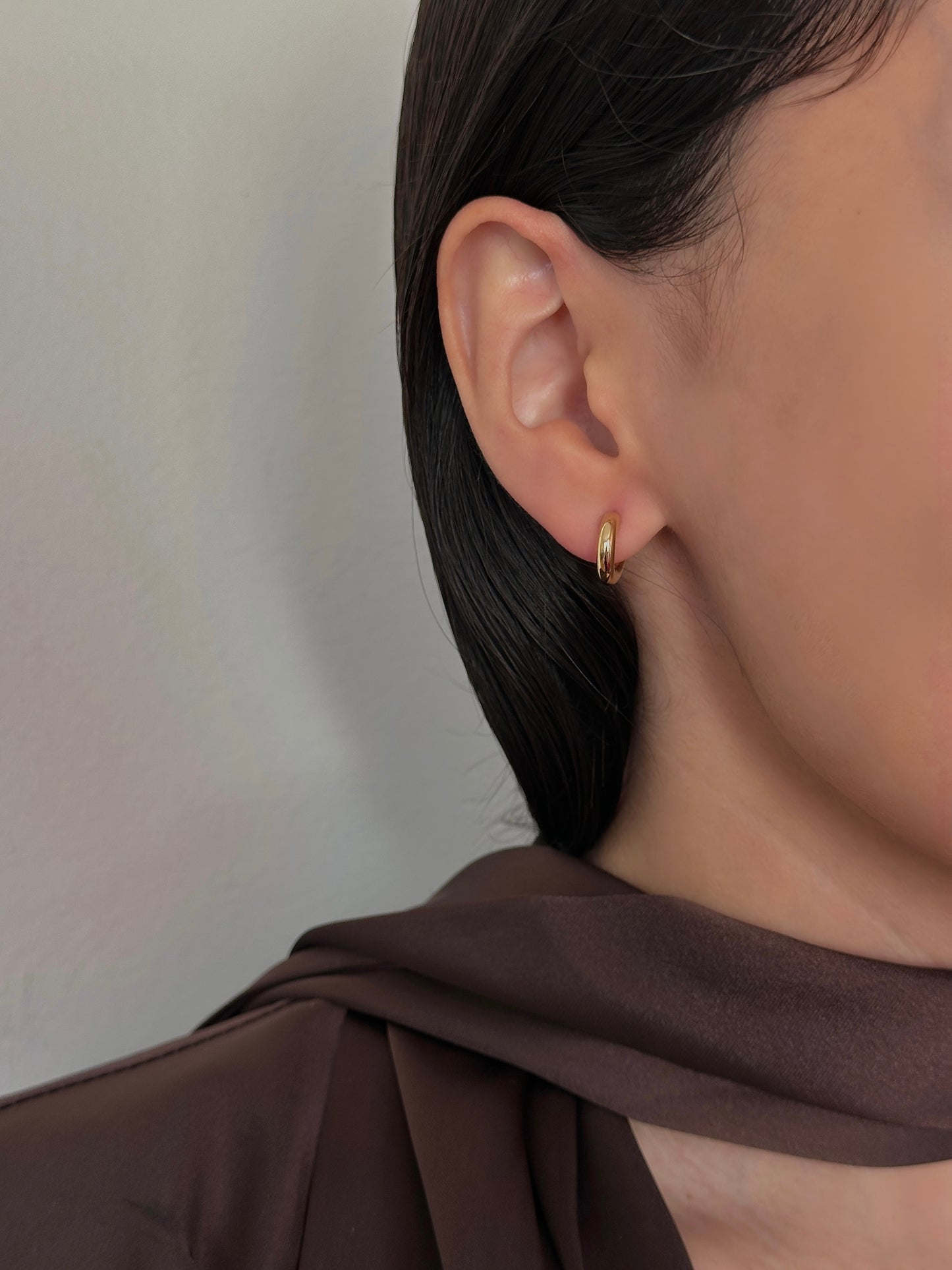 Aretes Chunky Mini Dorados