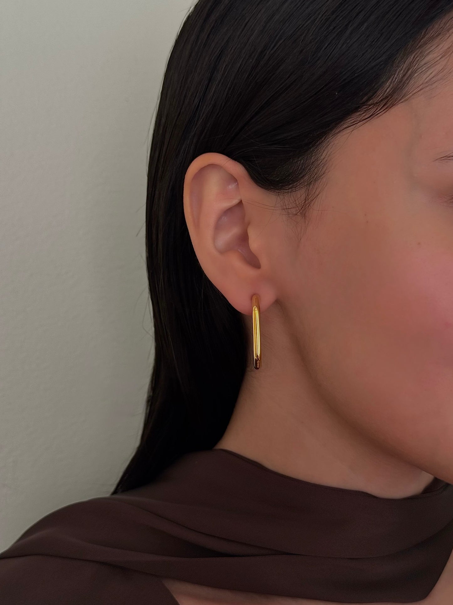 Aretes Octagonales Dorados