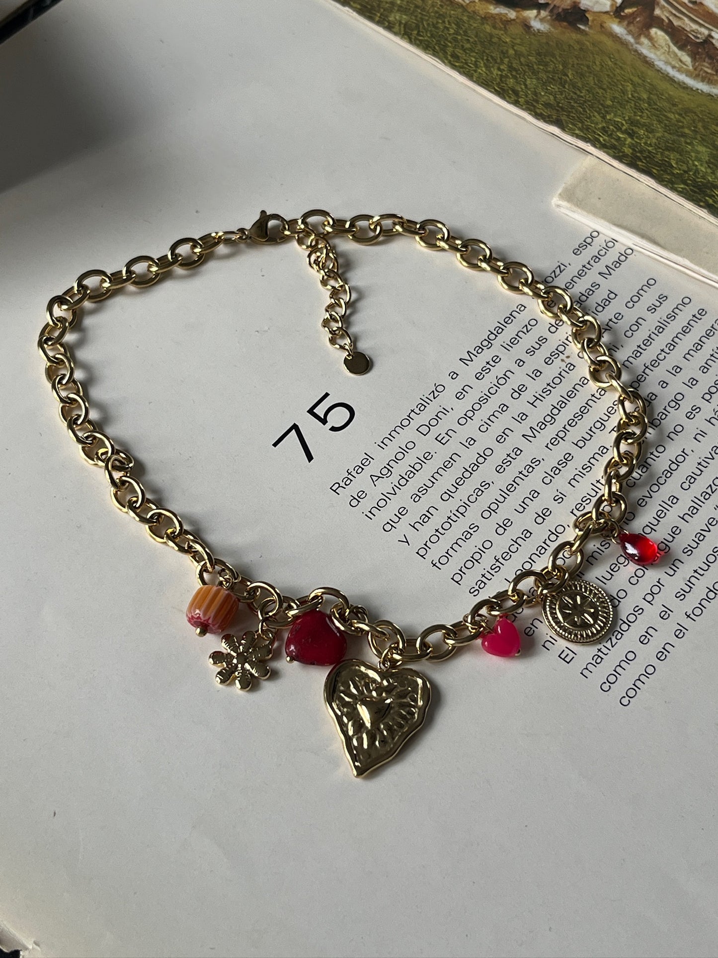 Collar Corazón de Coral