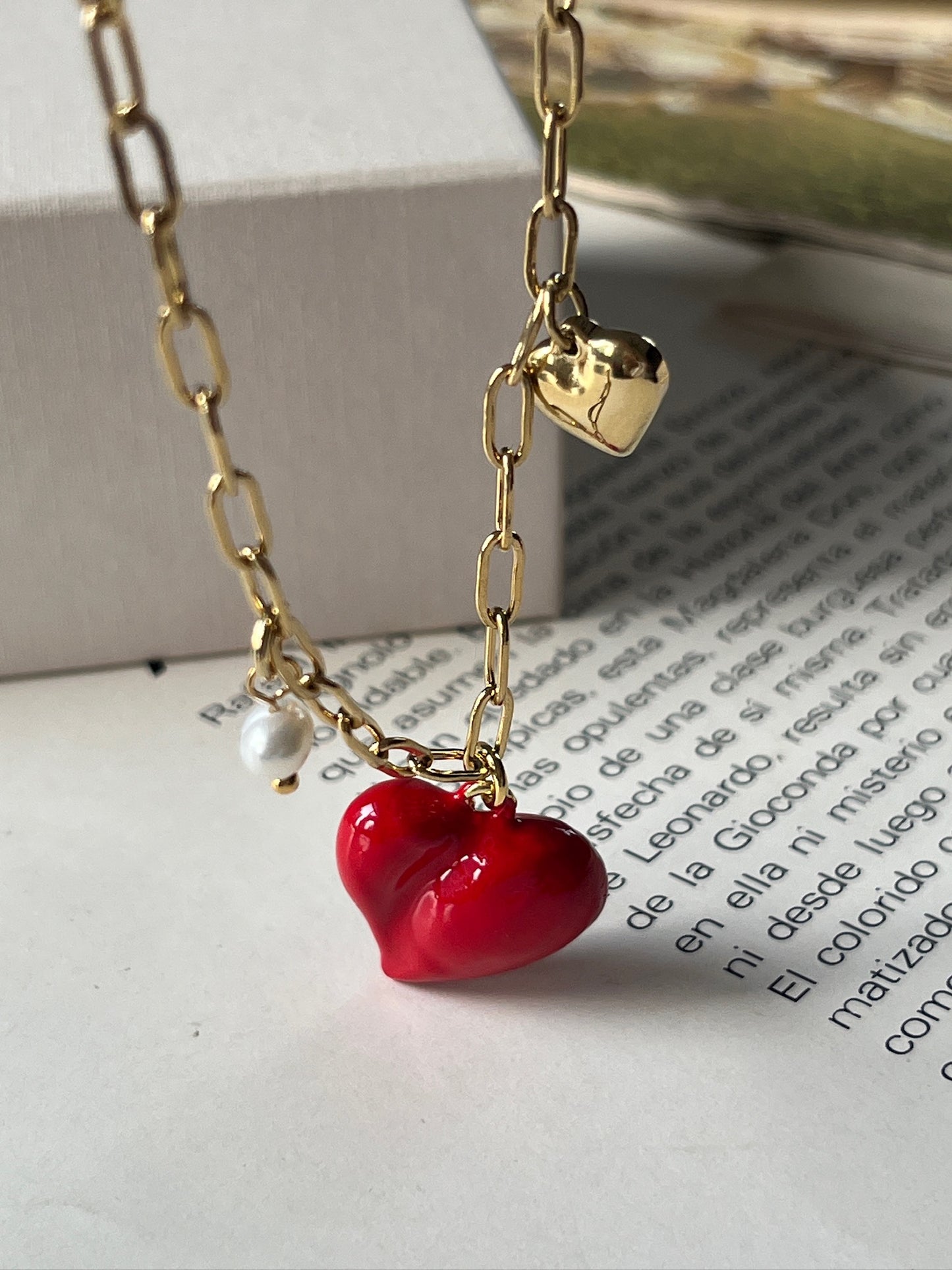 Collar Corazón de Perla