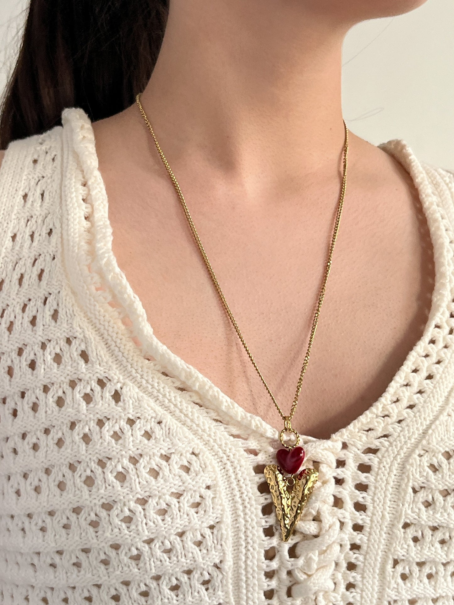 Collar Corazón Fragmentado