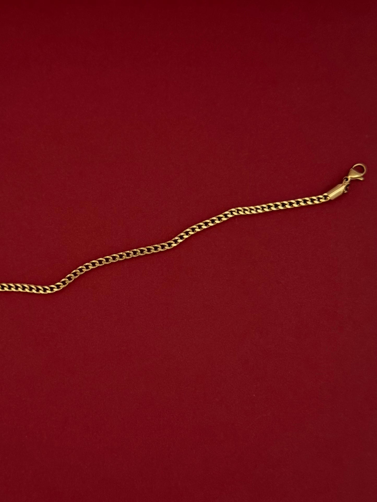 Pulsera Espiga Cuadrada Dorada