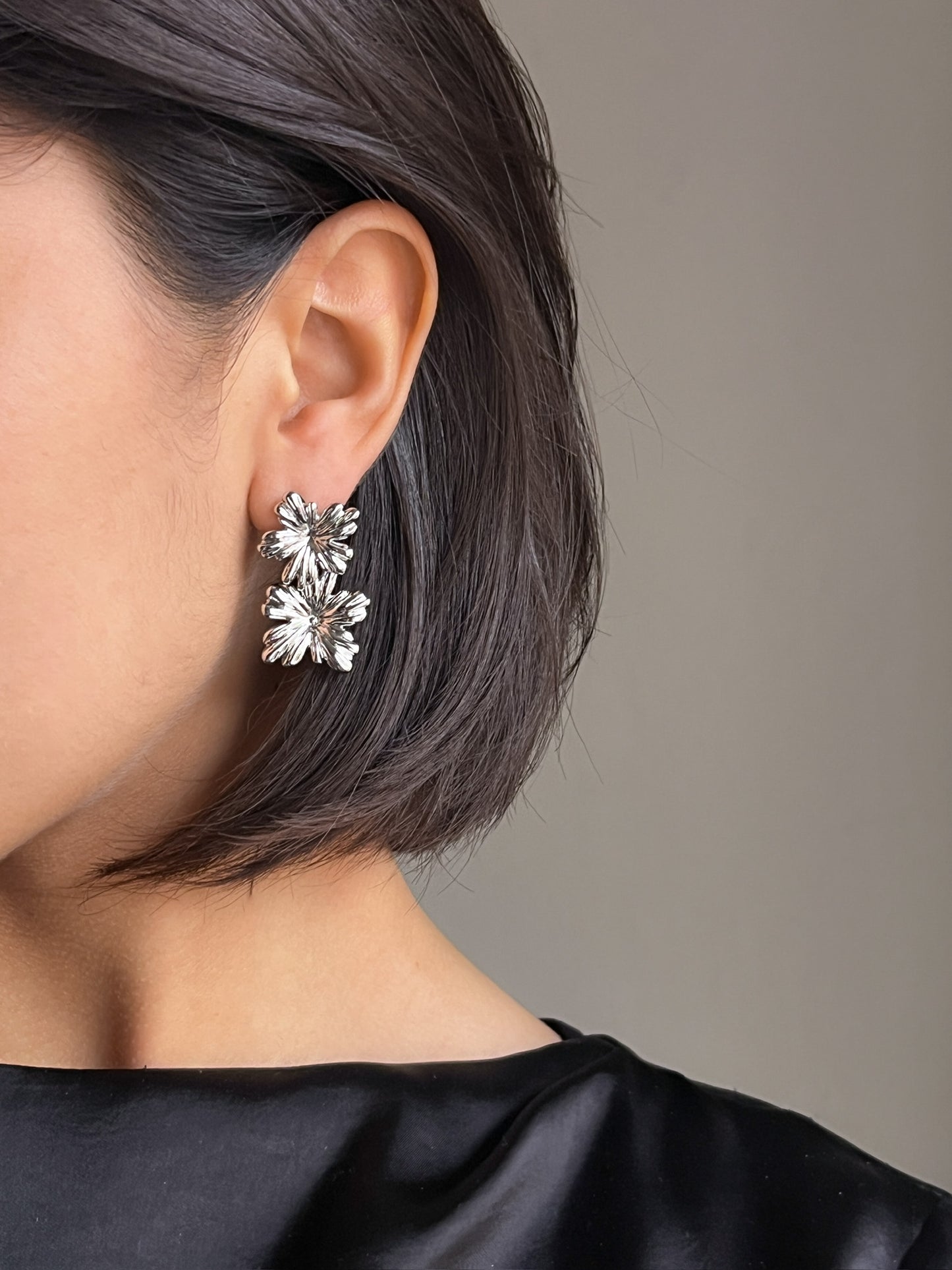 Aretes Bloom Duo Gold