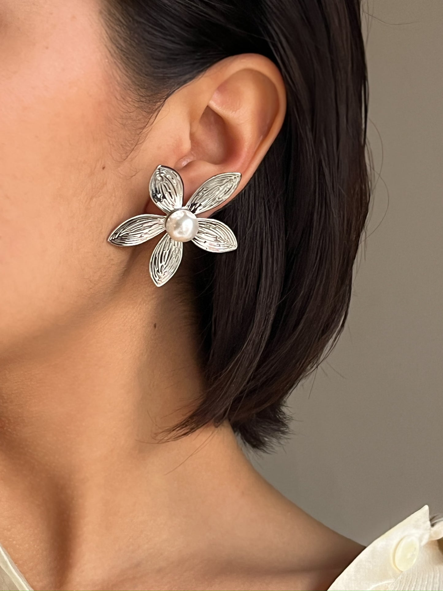 Aretes Pearl Blossom