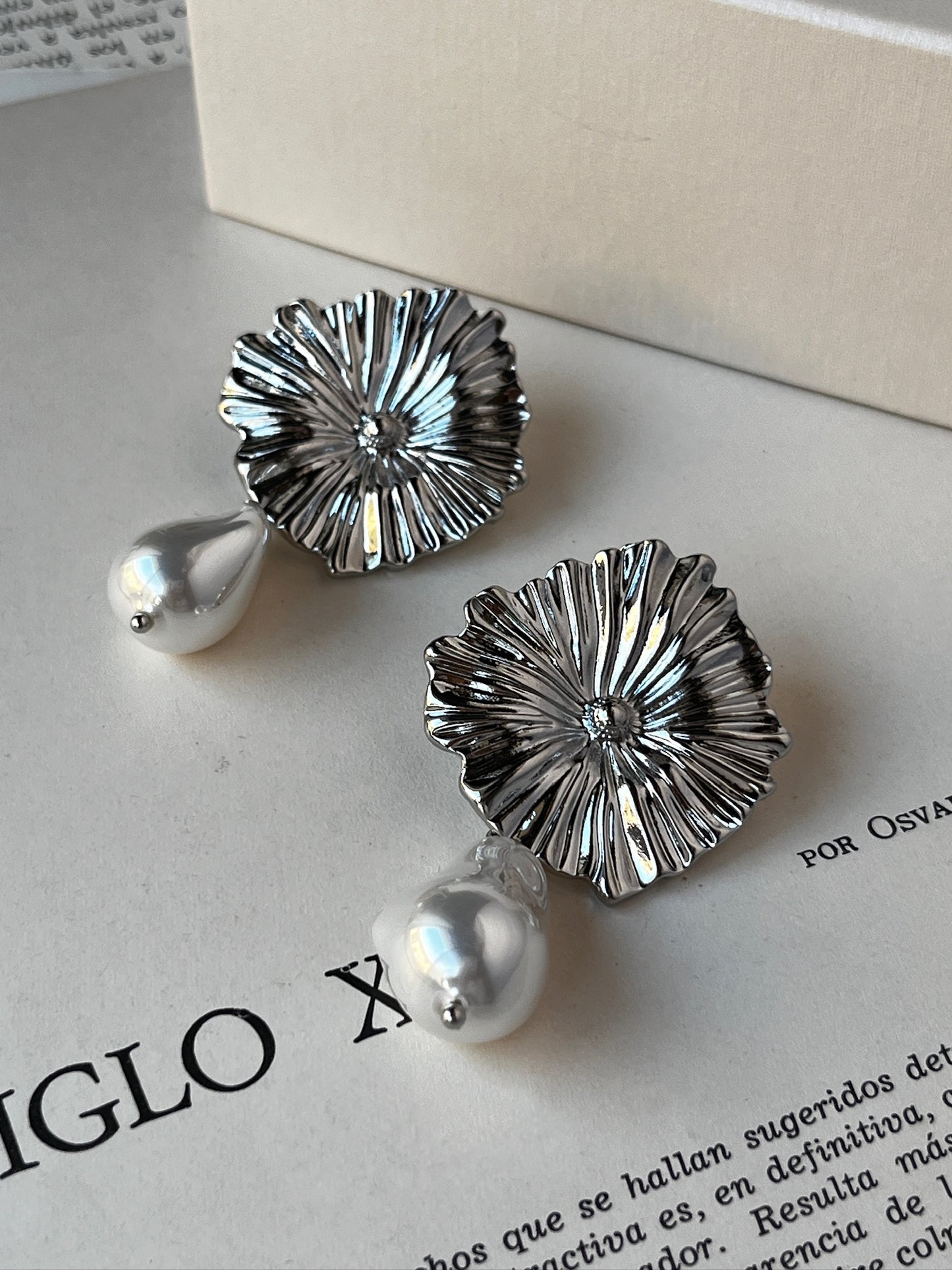 Aretes Bloom & Pearl