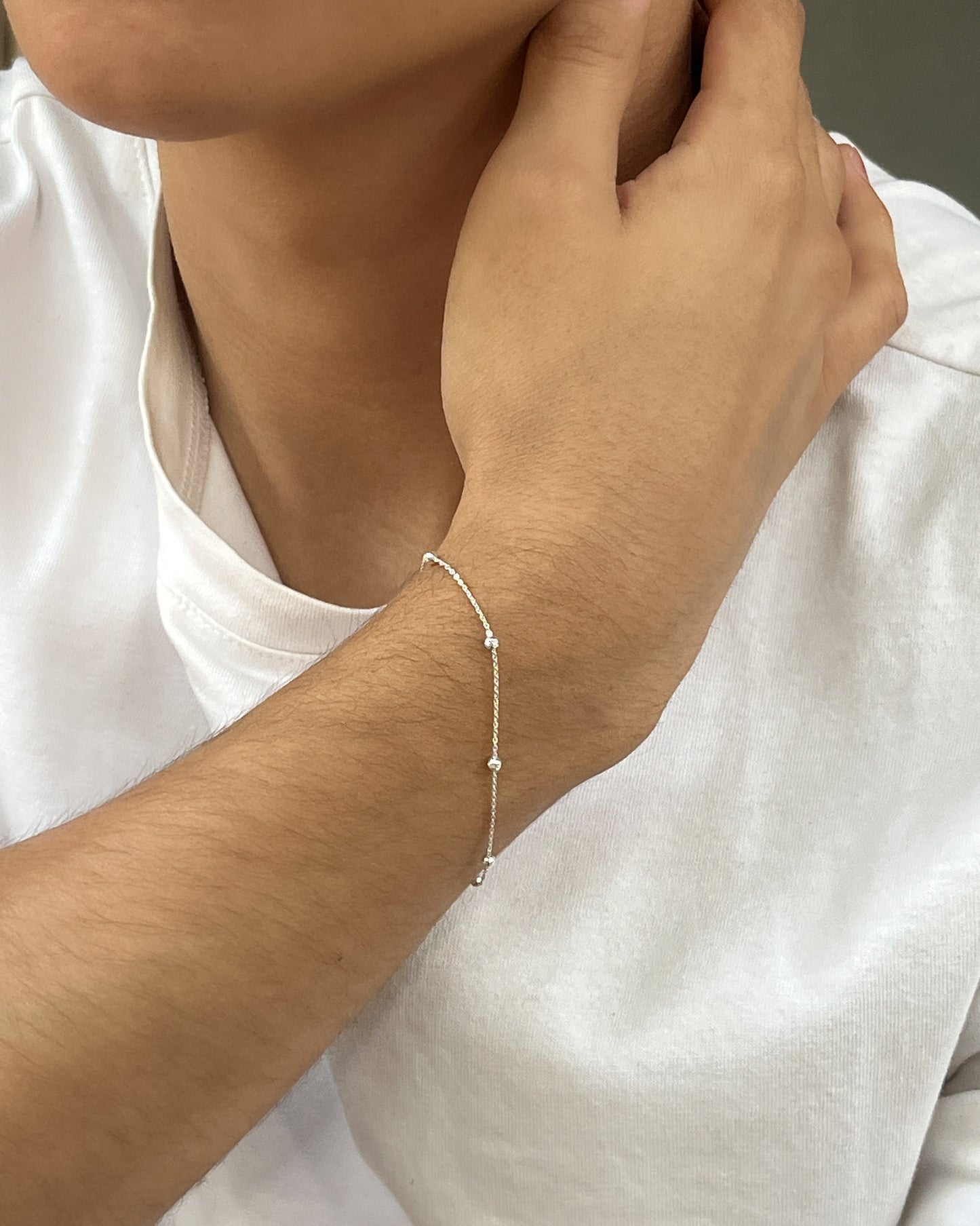 Pulsera Viviana Bolitas Diamantadas Grandes