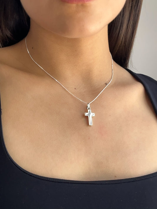 Dije Cruz Rectangular