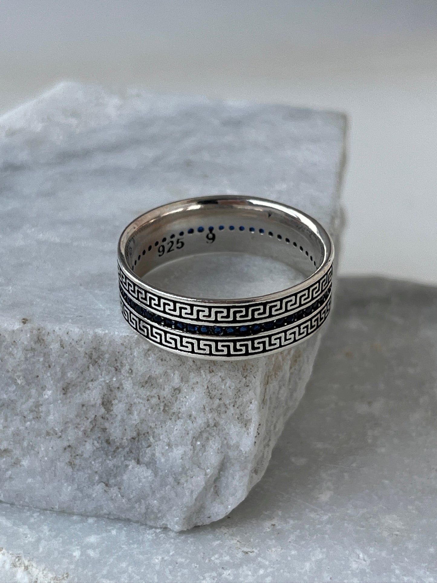 Anillo Frontera Azul