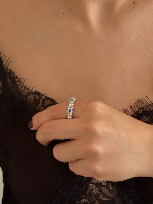 Anillo Mariposas Azul