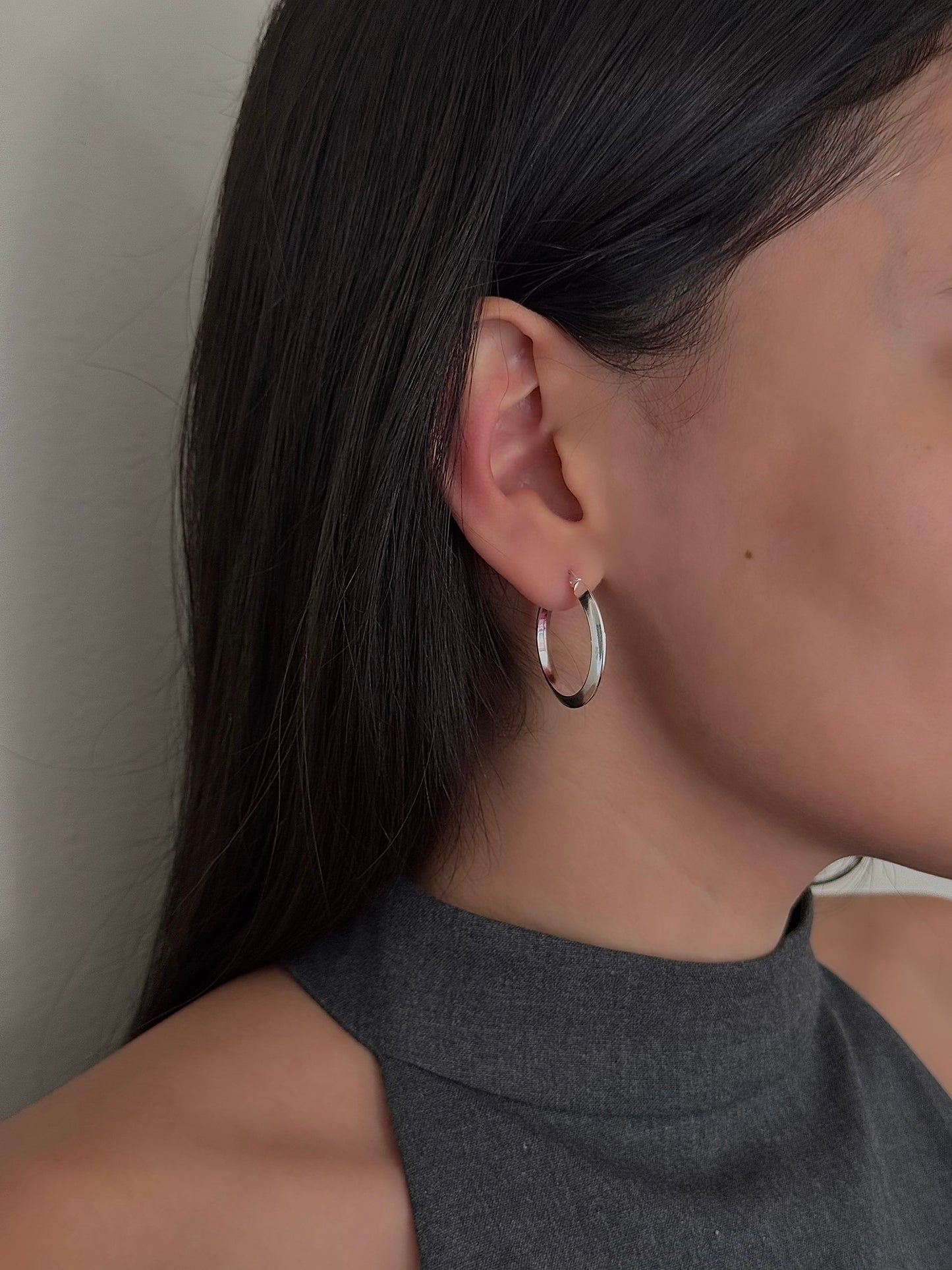 Arracadas Aplastadas Lisas