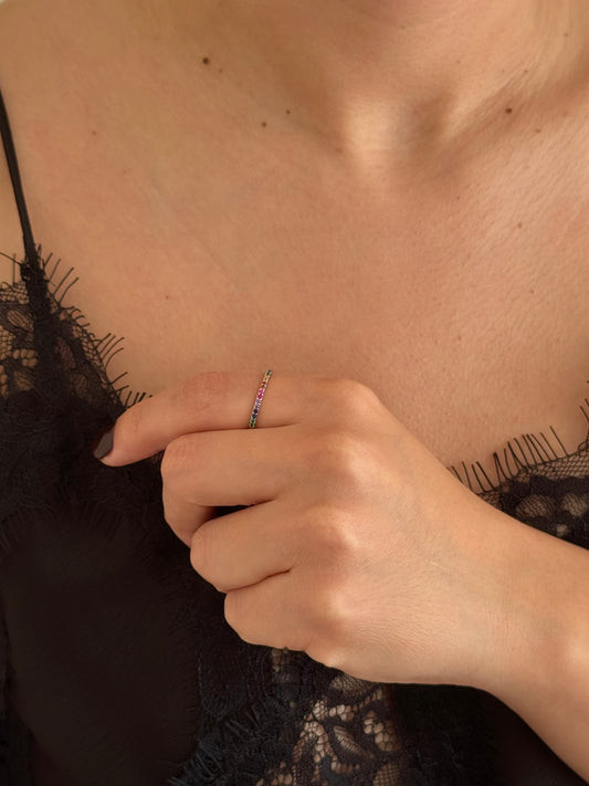 Anillo Media Churumbela Arcoíris