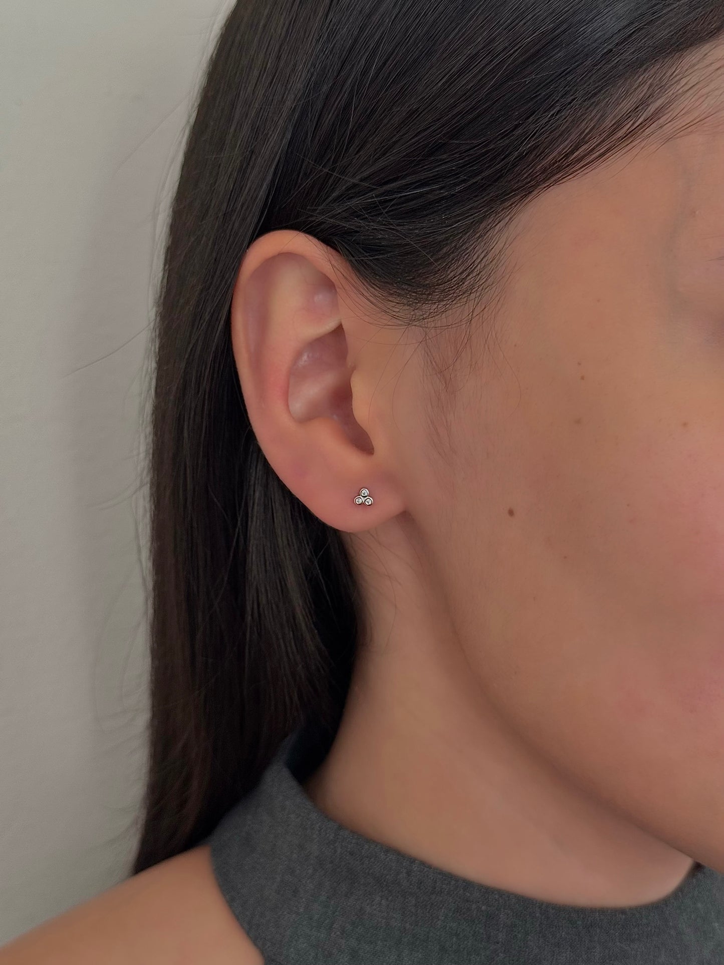 Aretes Mini Zirco Biselado