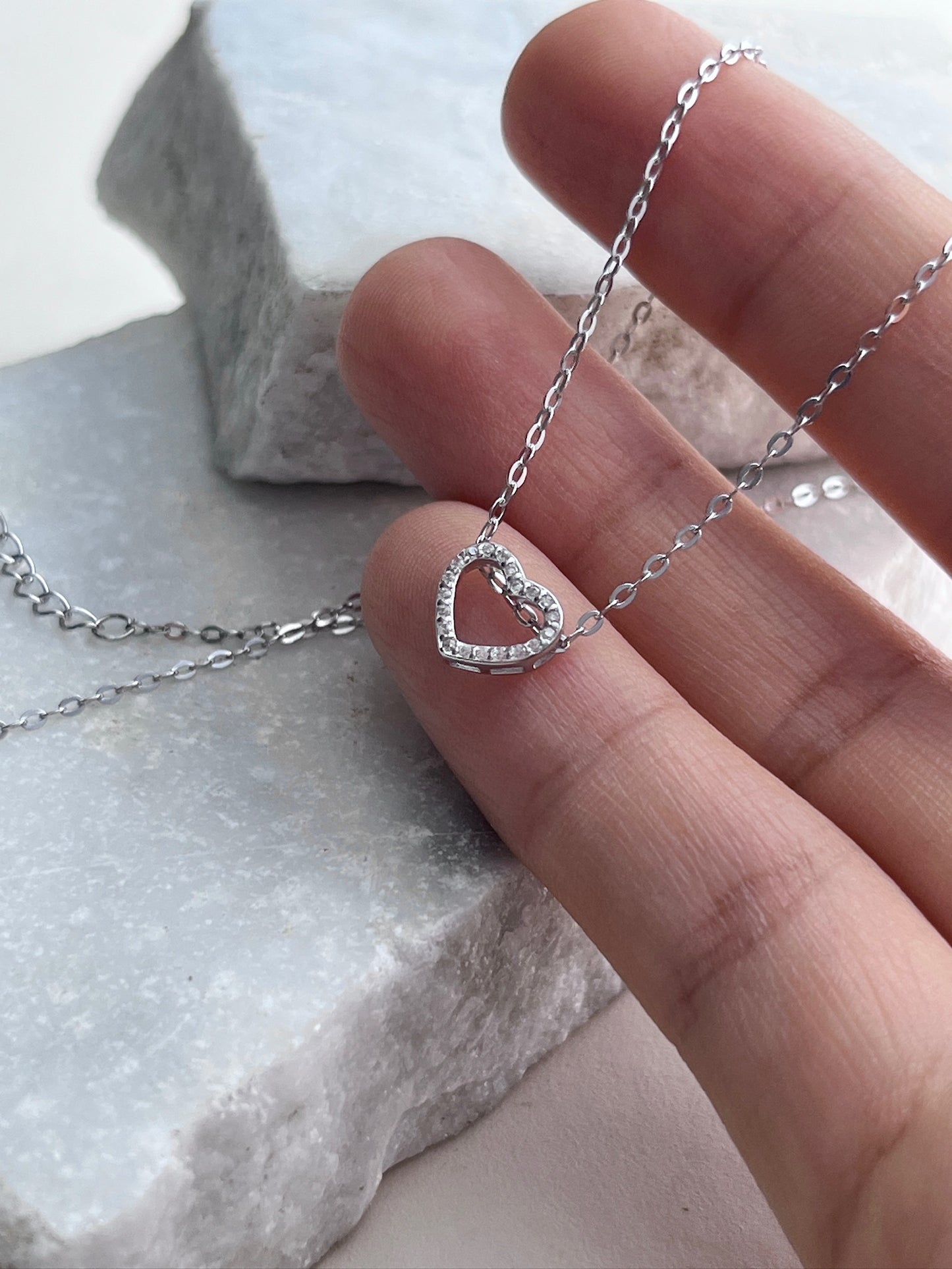 Collar Corazón Contour Mini