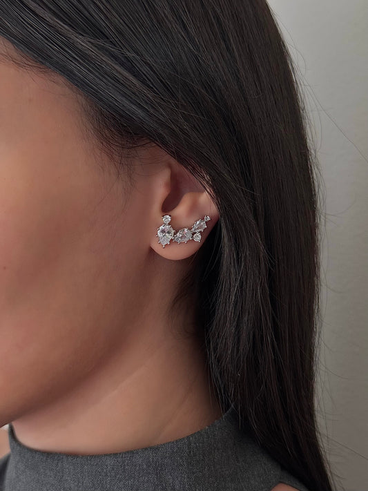 Aretes Nopales con Zirconias