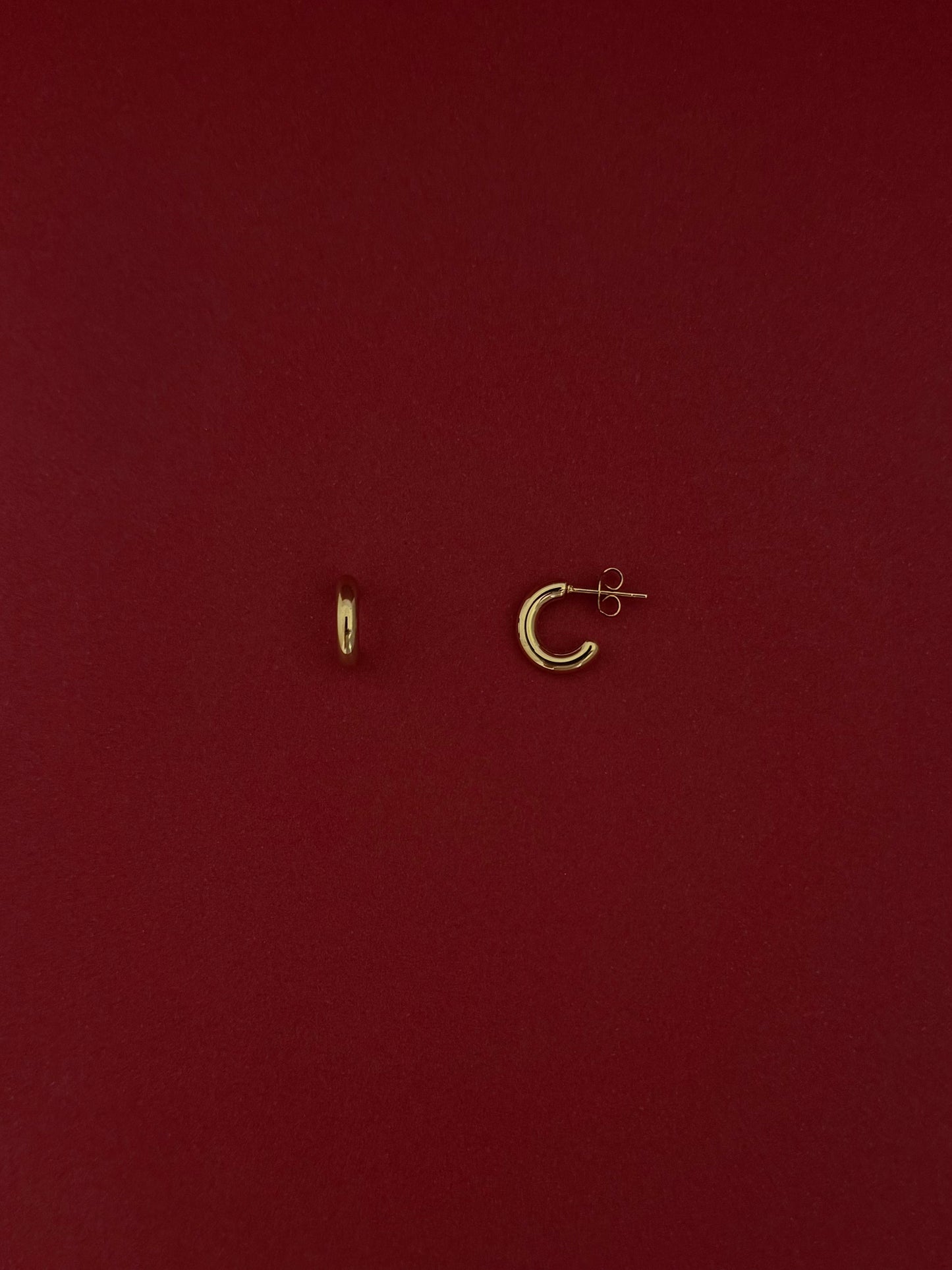 Aretes Chunky Mini Dorados