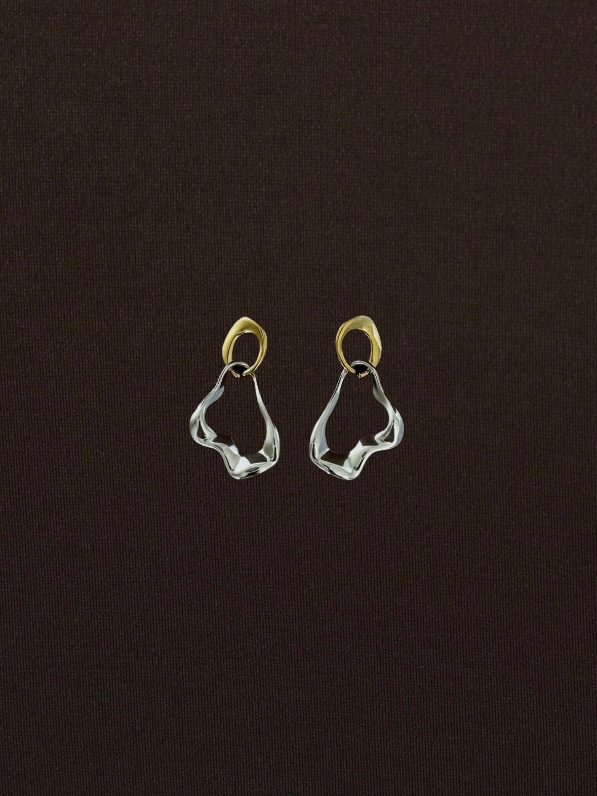 Aretes Dúo Dorado + Plateado Largos