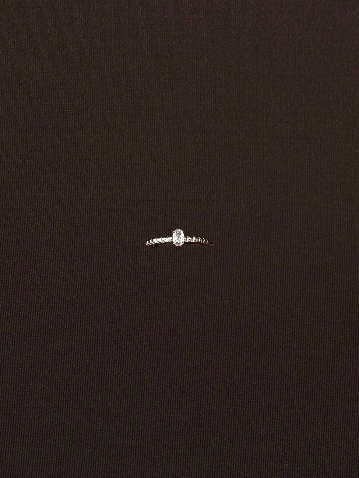 Anillo Churro Luna Drop Plateado