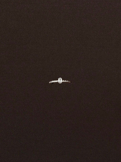 Anillo Churro Luna Drop Plateado