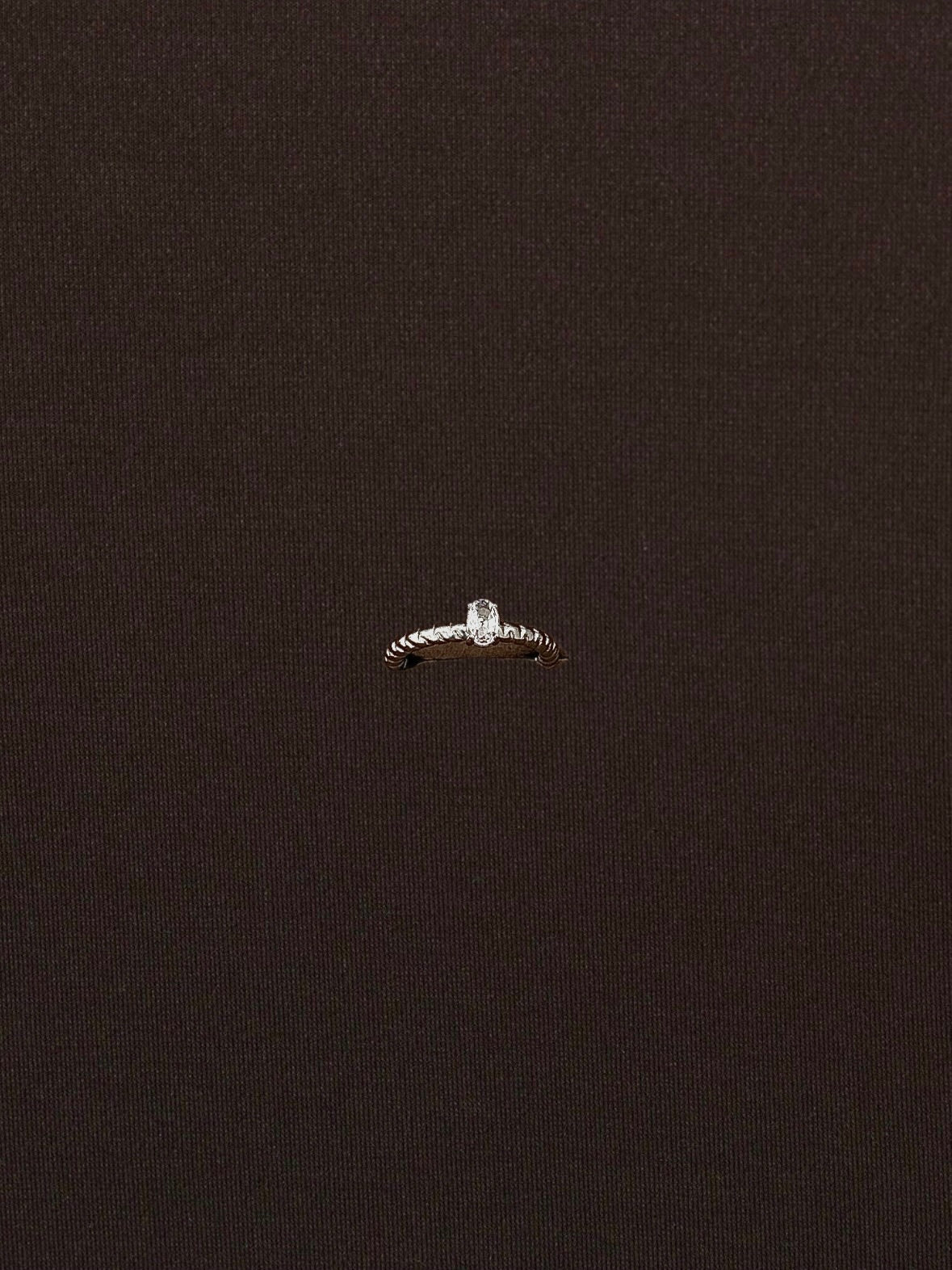 Anillo Churro Luna Drop Plateado