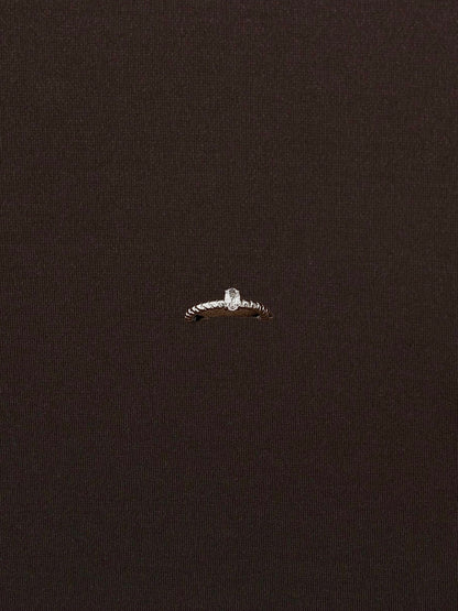 Anillo Churro Luna Drop Plateado