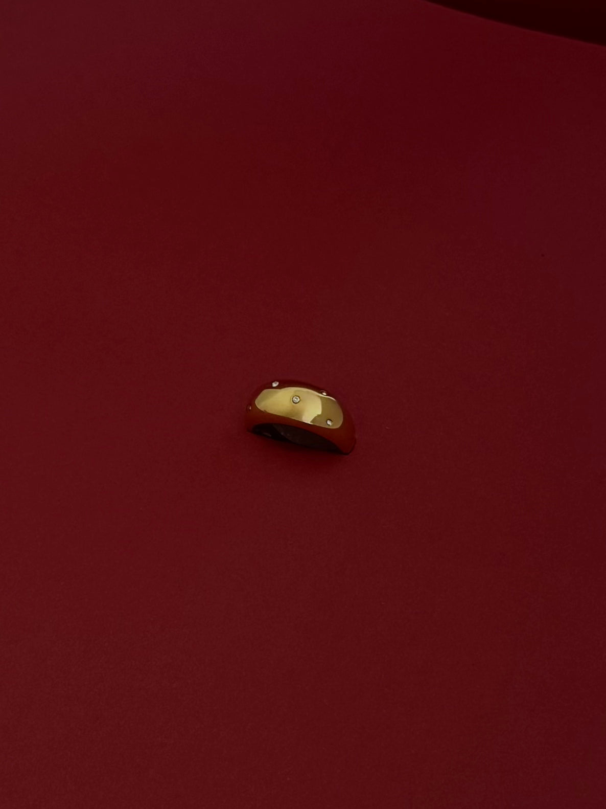 Anillo Chunky Star Row Dorado