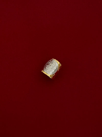 Anillo San Benito Bicolor Ajustable