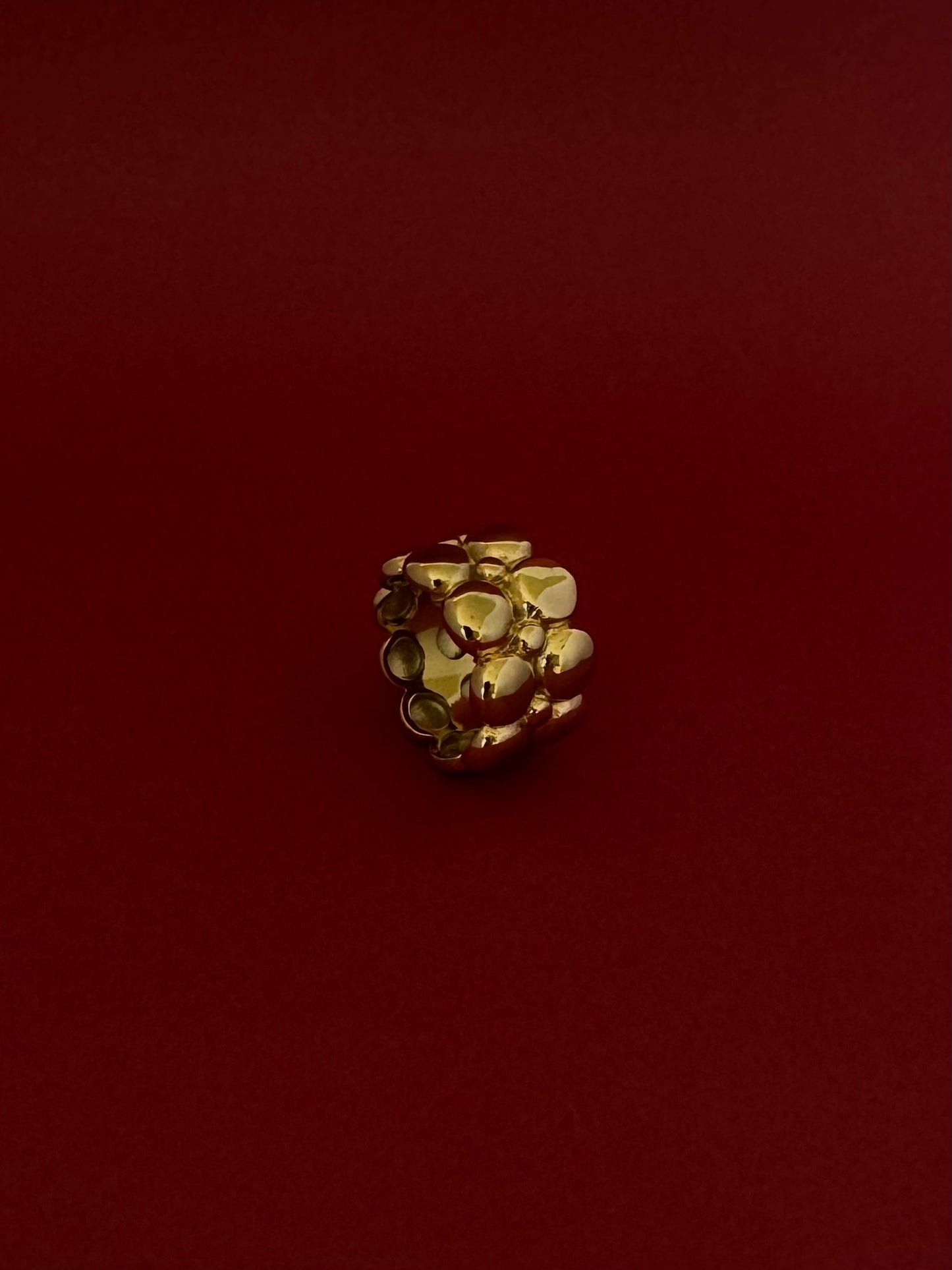 Anillo Twin Bubbles Dorado