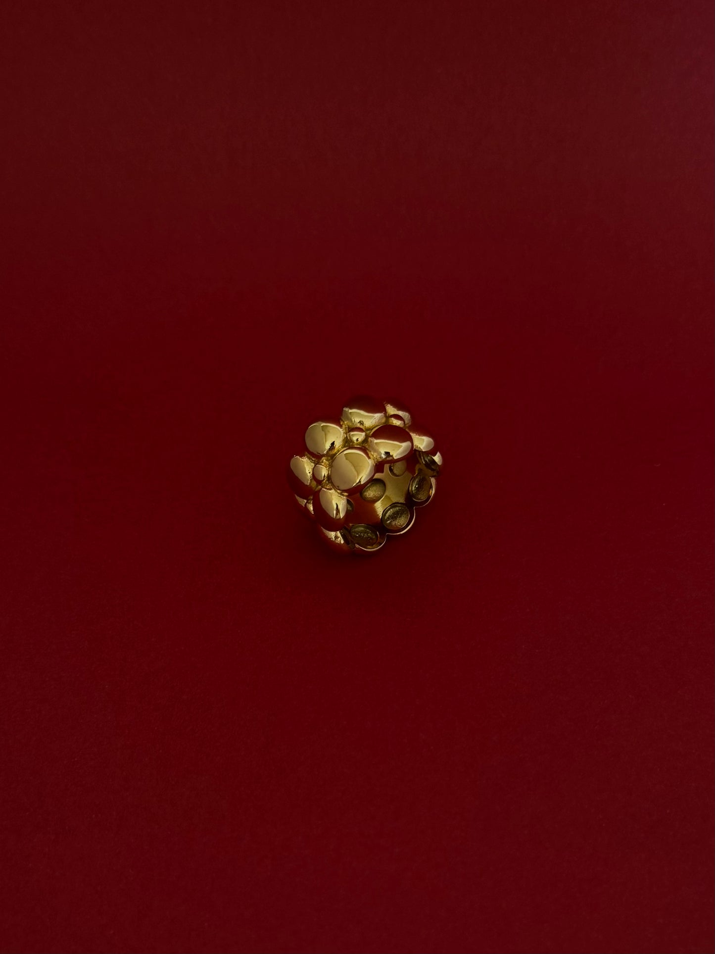 Anillo Twin Bubbles Dorado