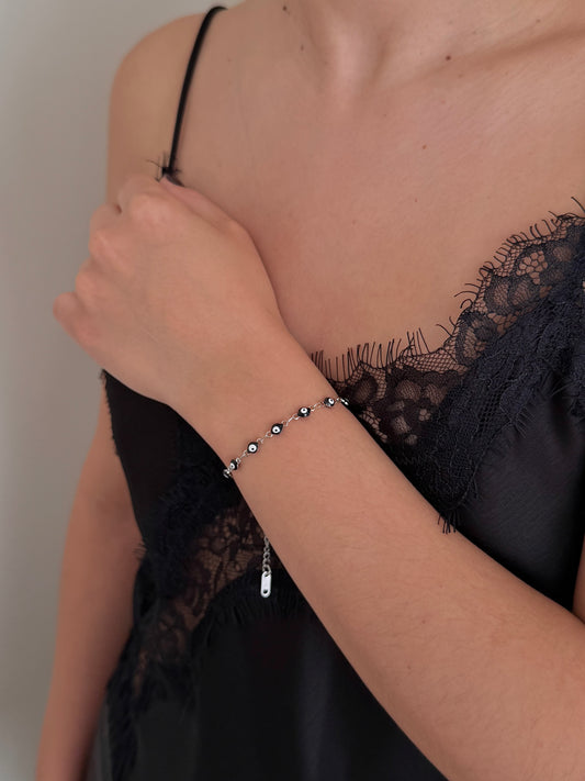 Pulsera Ojo Negro Dorada