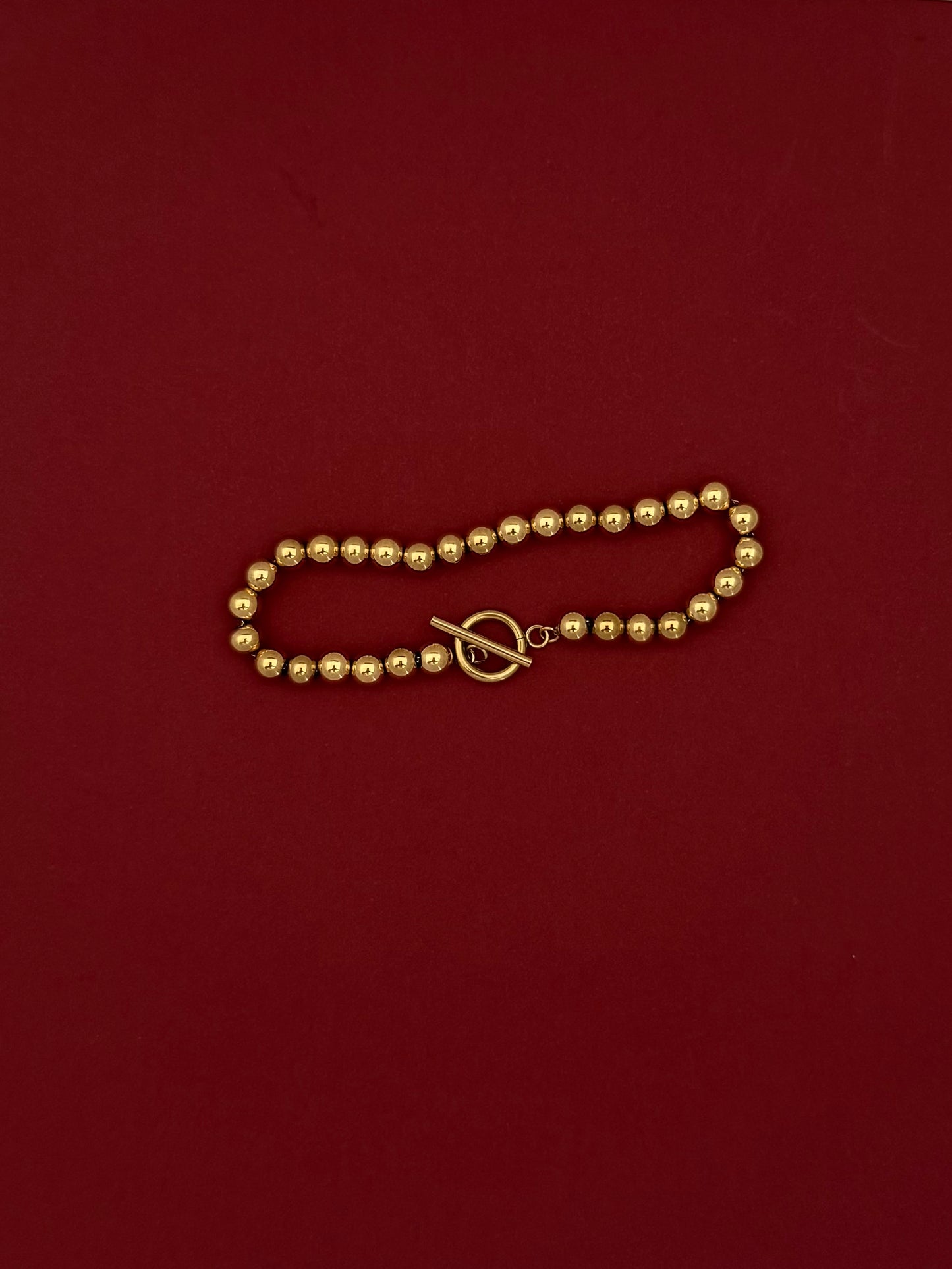 Pulsera Bolas Doradas