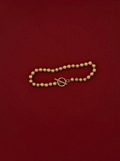 Pulsera Bolas Doradas