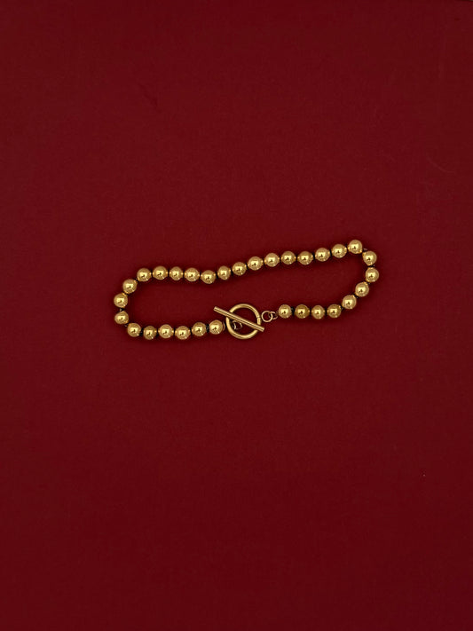 Pulsera Bolas Doradas