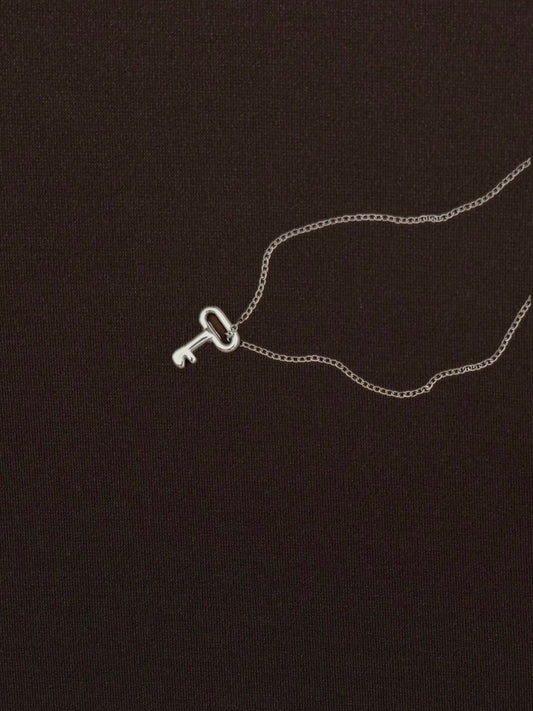 Dije Llave Lisa Plateado