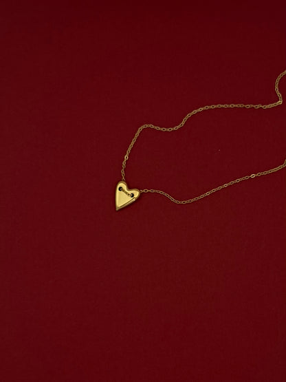 Dije Corazón Pico Dorado