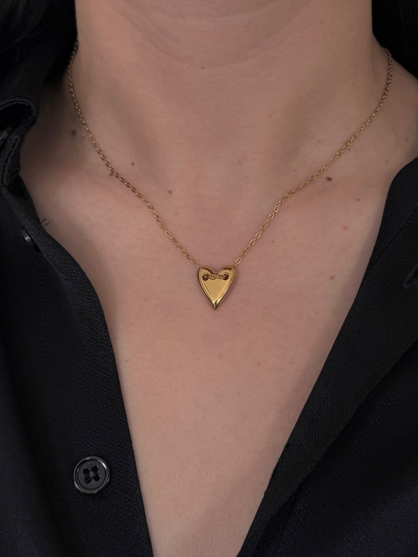 Dije Corazón Pico Dorado