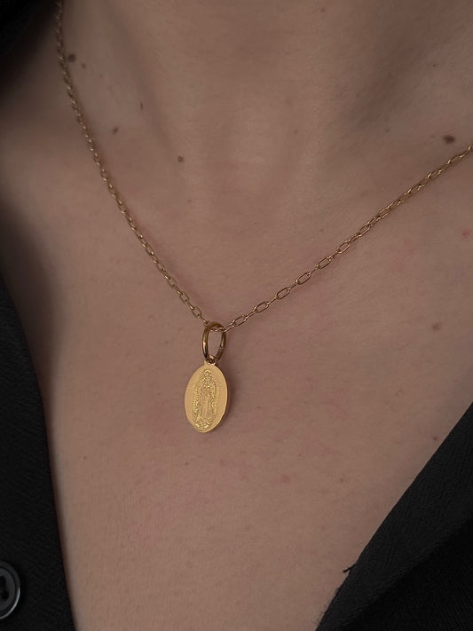 Medalla Virgen de Guadalupe Mini Dorada