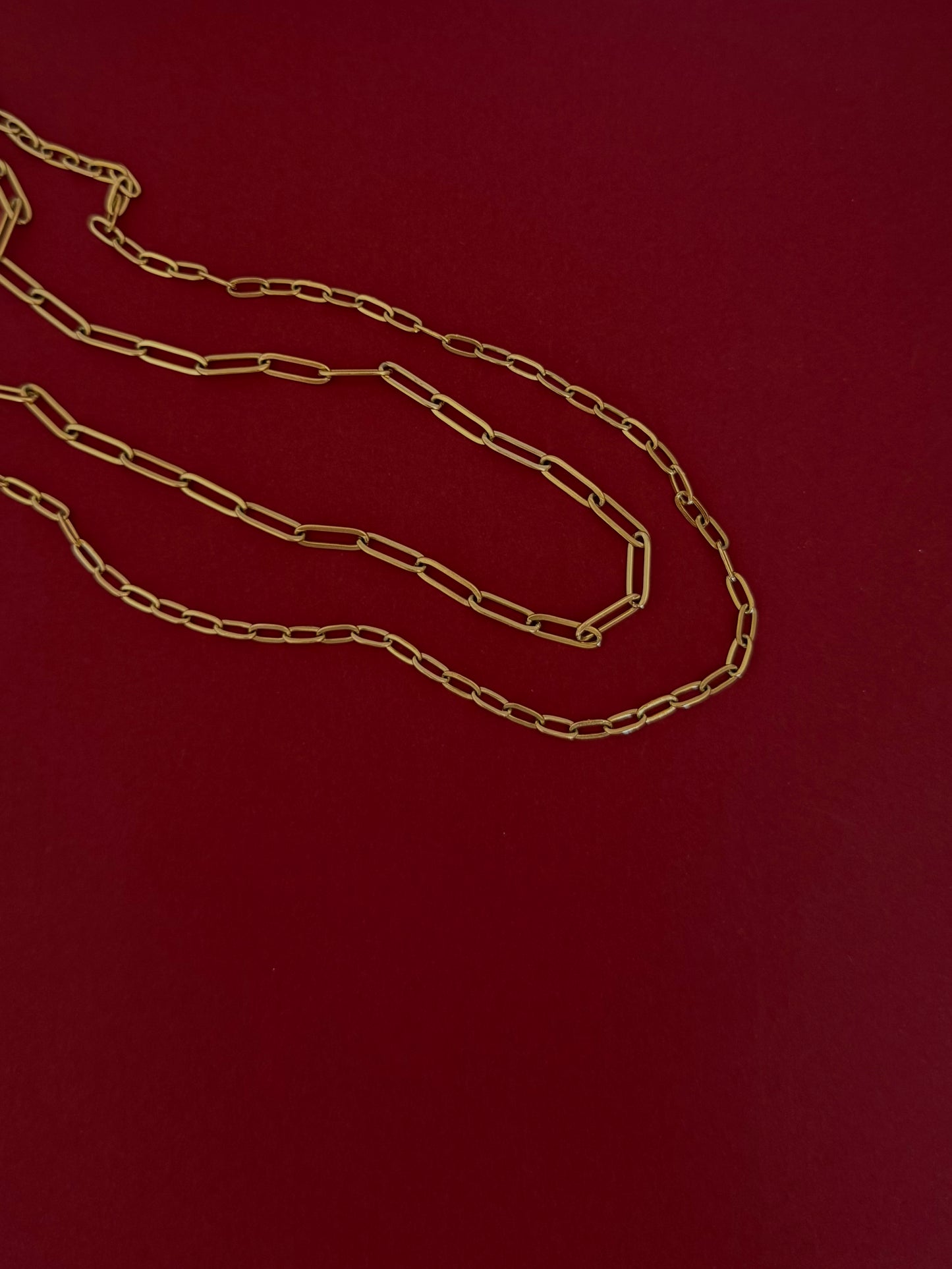 Collar Doble Cadenas Dorado