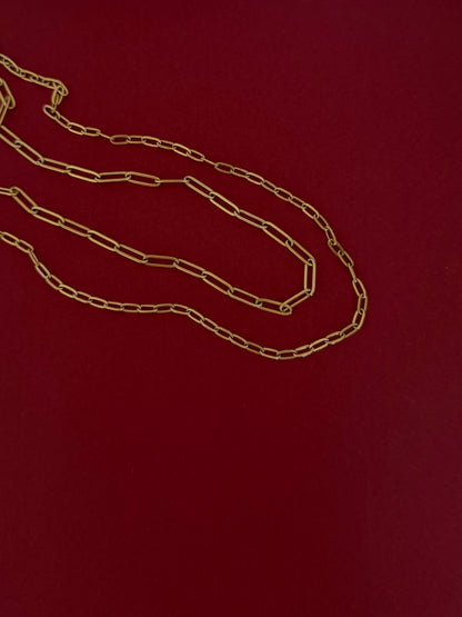 Collar Doble Cadenas Dorado