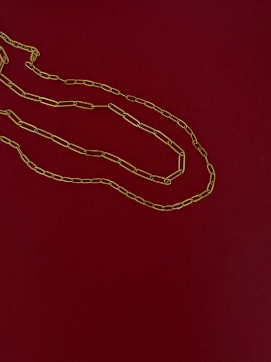 Collar Doble Cadenas Dorado