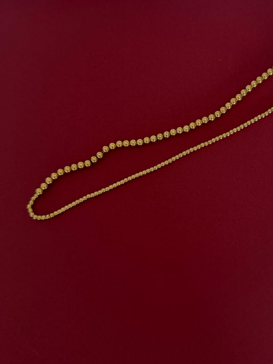 Collar Bolitas Dorado