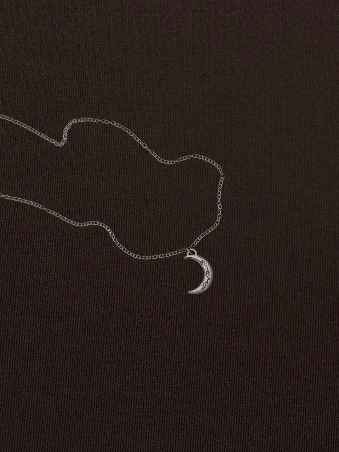 Dije Luna y Estrellas de Zirconia Plateado