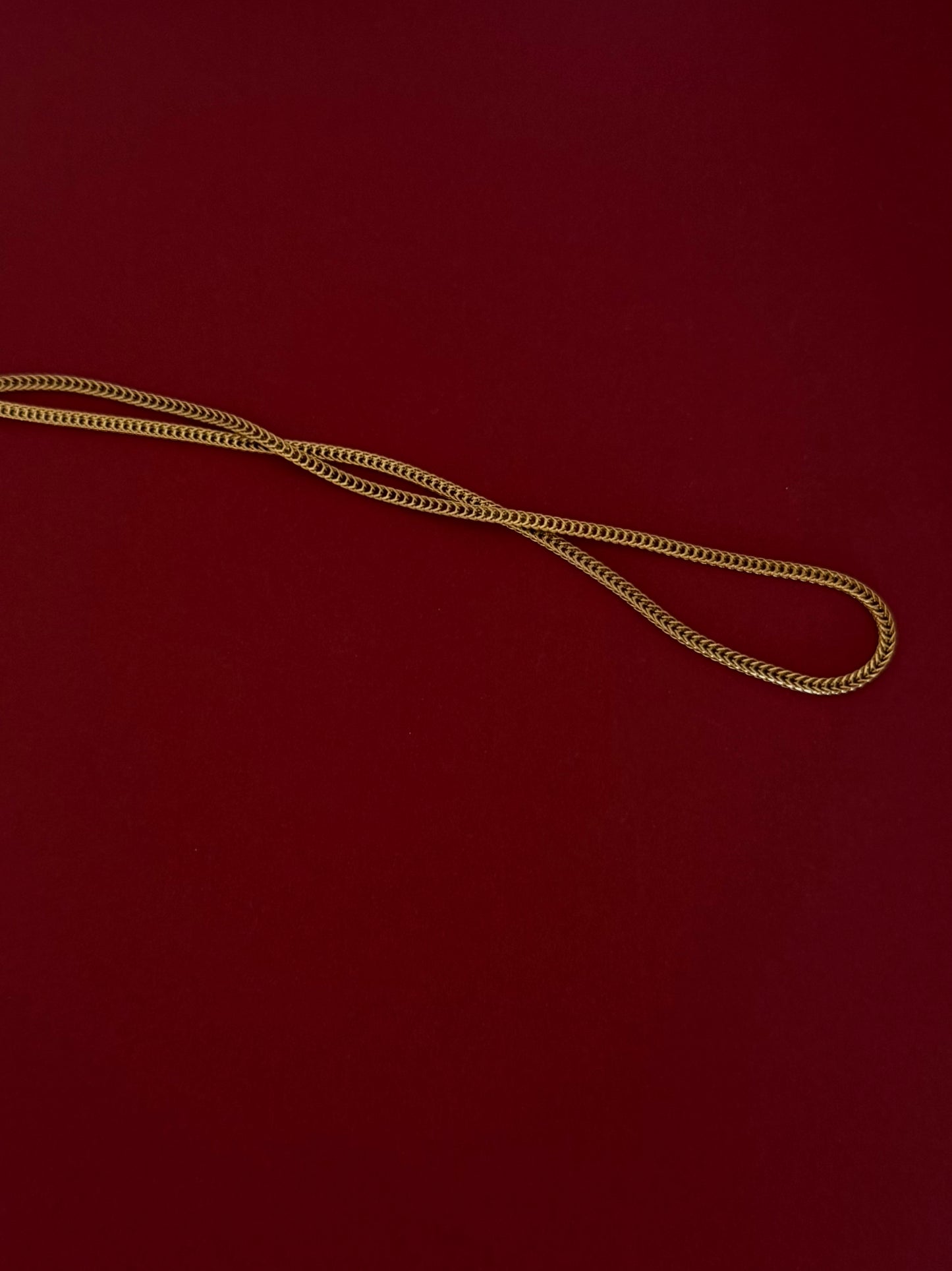 Cadena Espiga Cuadrada Dorada