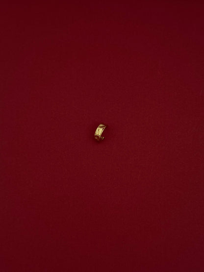 Ear Cuff Macheteado Dorado