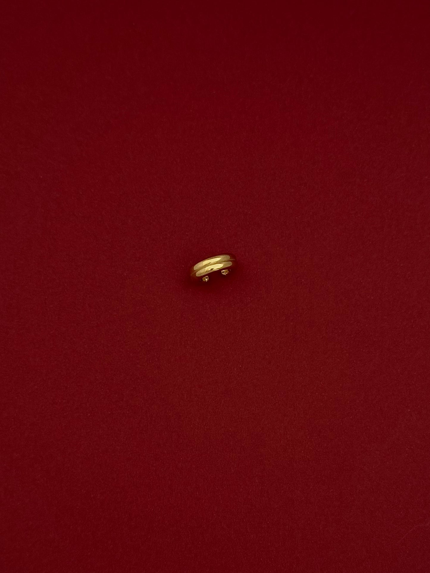 Ear Cuff Dos Líneas Lisas Delgadas