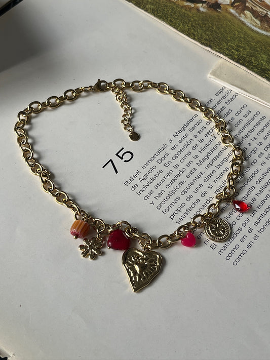 Collar Corazón de Coral