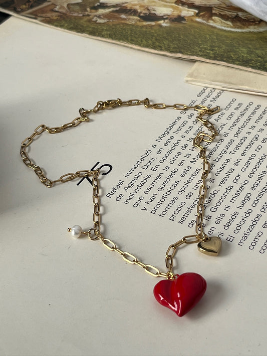 Collar Corazón de Perla