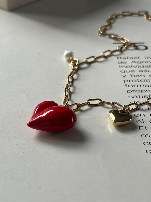 Collar Corazón de Perla