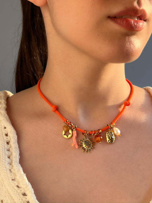 Collar Sol de Coral