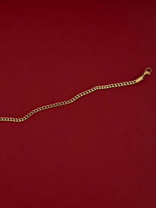 Pulsera Espiga Cuadrada Dorada