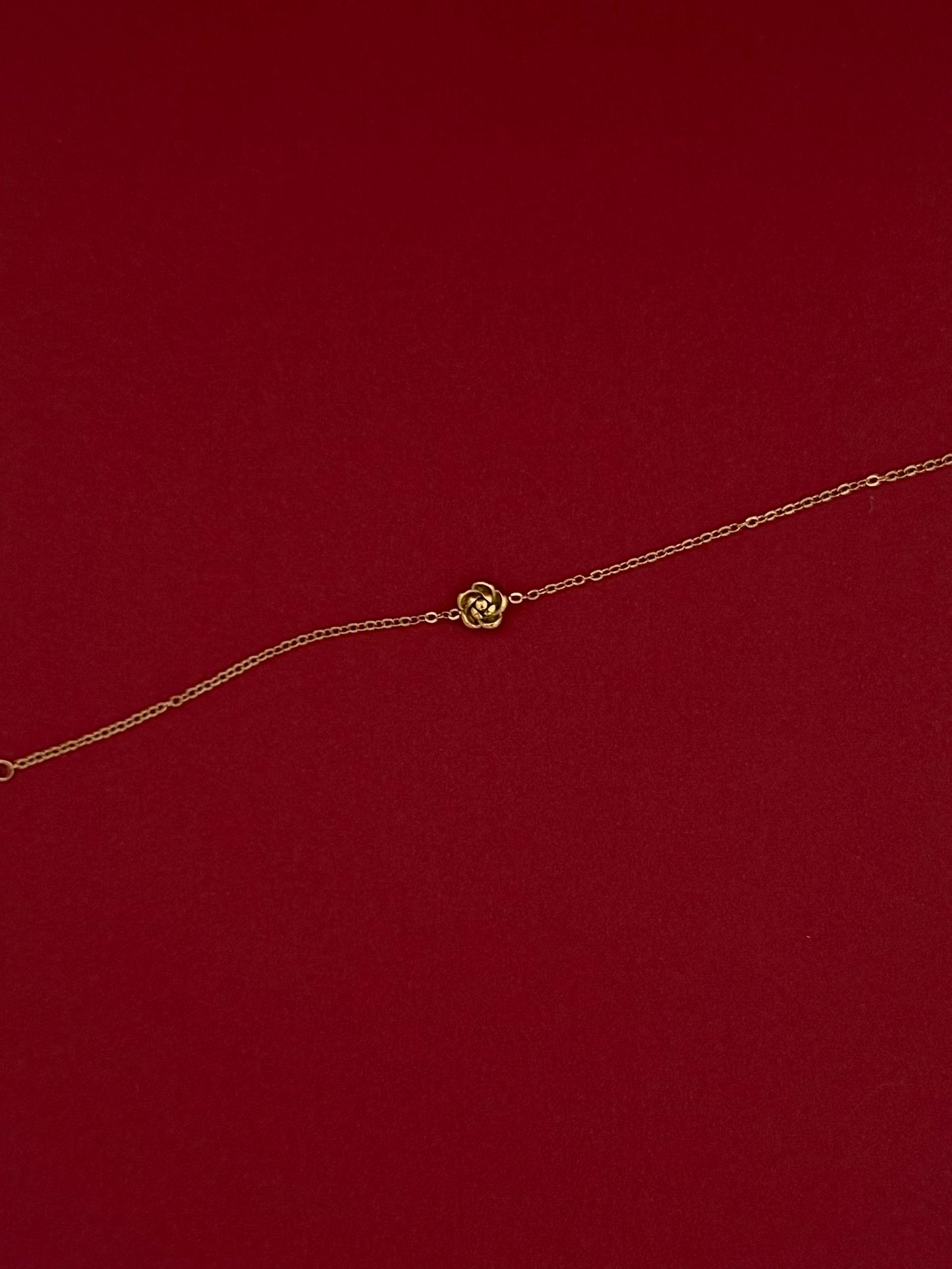 Pulsera Flor Mini 3D Dorada